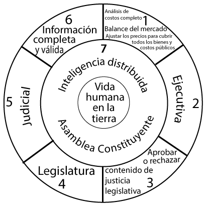 siete faceta org chart español